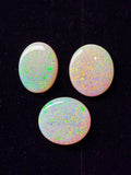 73ct Australian Crystal Opal Parcel – Olympic Field, Coober Pedy | 3 Finished Stones
