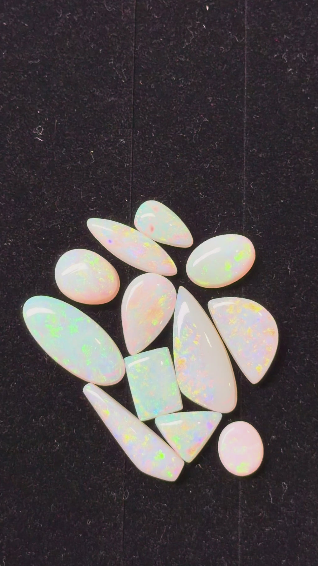 27ct Australian Crystal Opal Parcel – Olympic Field, Coober Pedy | 12 Finished Stones